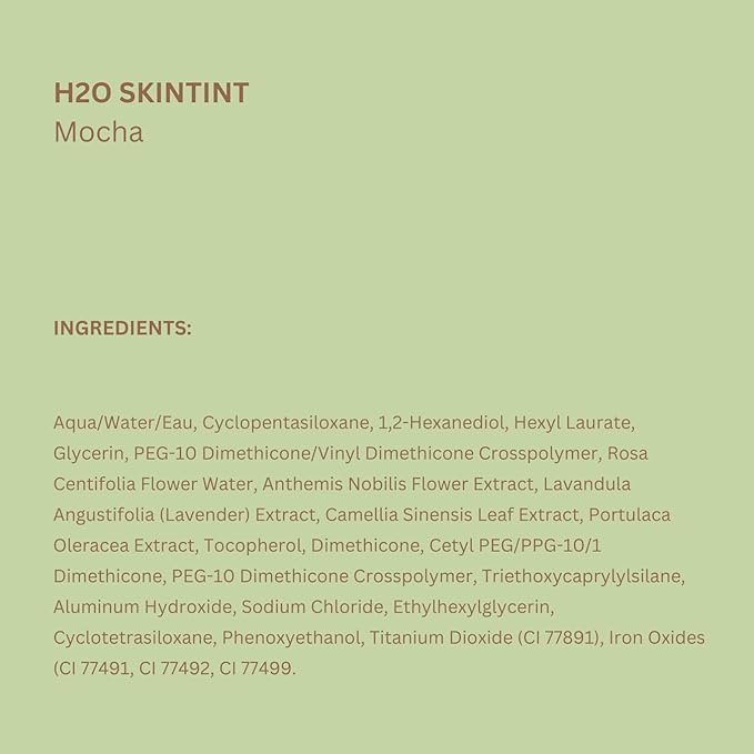 Pixi H2O SkinTint | Tinted Gel Moisturizer | Lightweight, Hydrating & Water-Resistant | Evens Tone & Reduces Redness | Mocha | 1.2 fl oz/35 ml
