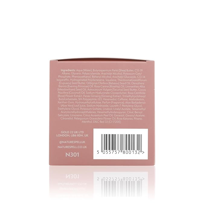 Nature Spell Firming & Toning Body Cream, with Hyaluronic Acid, Plant Collagen & Ginseng, Tightening Moisturizer for Skin Elasticity, For All Skin Types, Vegan, 8.45 fl oz