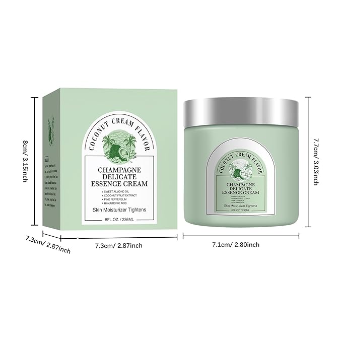 Champagne Lift Body Cream,with Pink Pepperslim Firming Essence Deeply Moisturizing Firming Body Cream.(Coconut Fragrance)