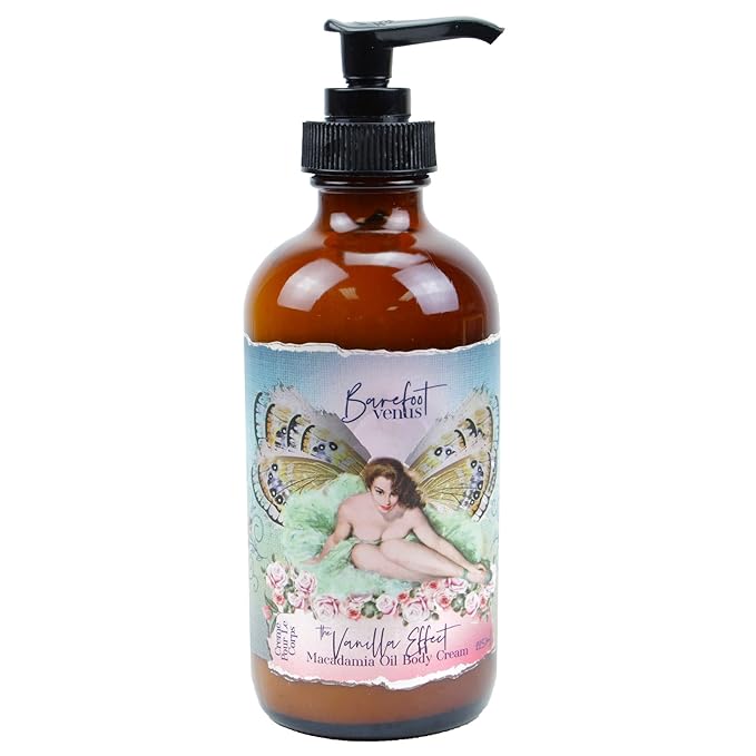 Barefoot Venus Macadamia Nut Oil and Almond Oil Body Cream 225 ML / 8 Oz (Vanilla Effect)