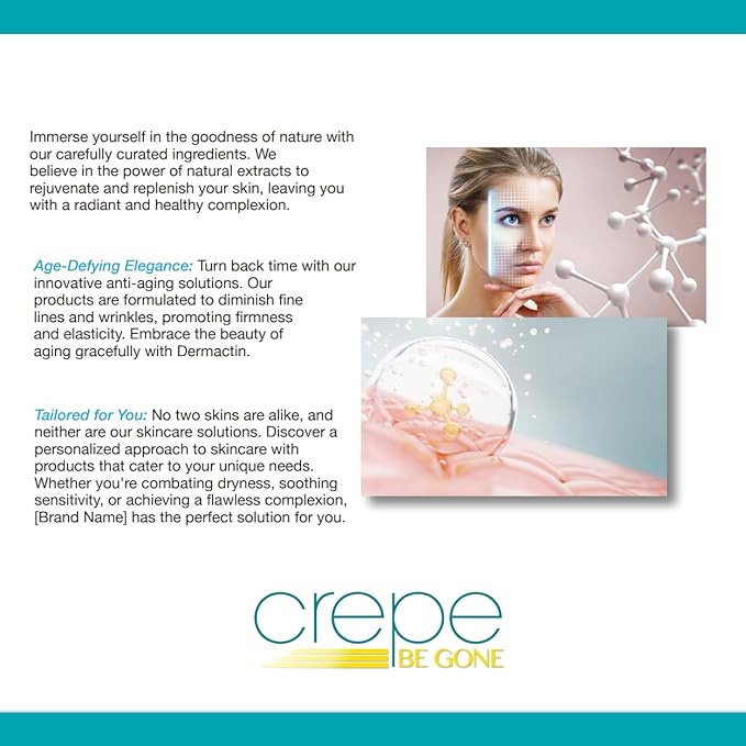 Dermactin Crepe Be Gone Body Souffle Classic - Large 12 ounce - Ultra Hydrating Crepe Skin Firming Cream for Neck,Chest, Arms & Legs