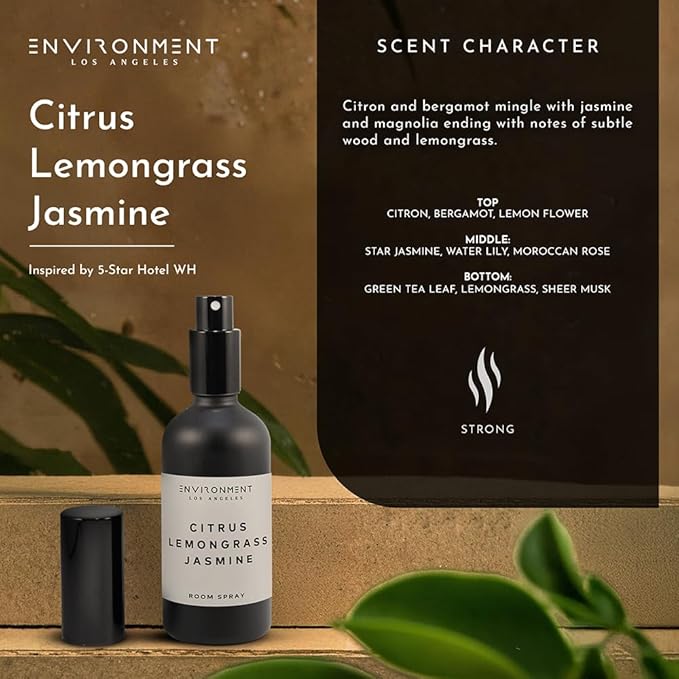 Stone Candles Environment Inspired by 5-Star Hotels WH Room Spray, 100ml Air Freshener (White Tea | Cedar | Aloe Vera) Home Fragrance Accessories, Room Perfume, Room Deodorizer, Vegan & Cruelty-Free