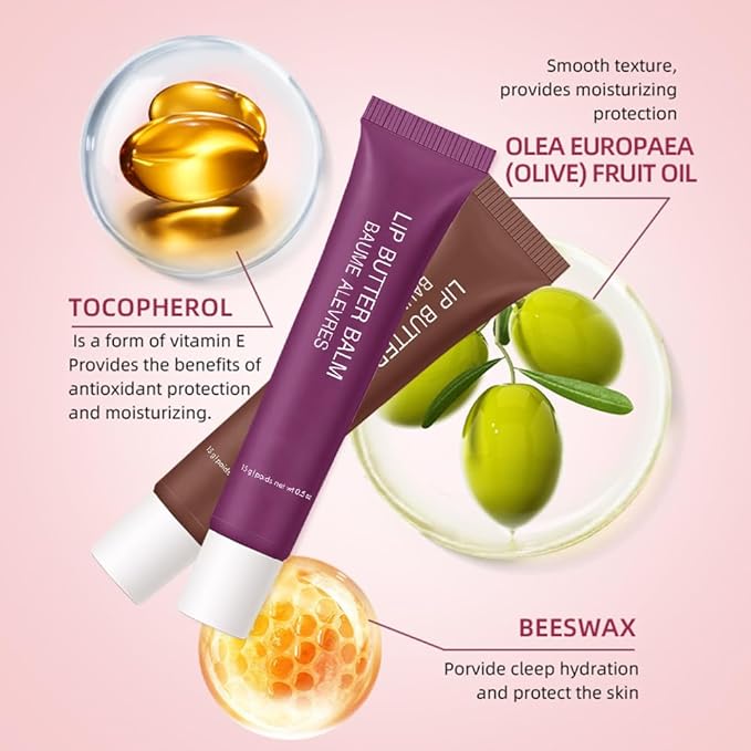 1Pcs Tinted Lip Balm Serum Makeup, Squeeze Hydrating Tint Lips Balms Serum Cosmetic, Women Care Glossy Nourishing Plumping Lip Stain Gloss Lipstick, Suitable for dry lips, Long-Lasting Color 06
