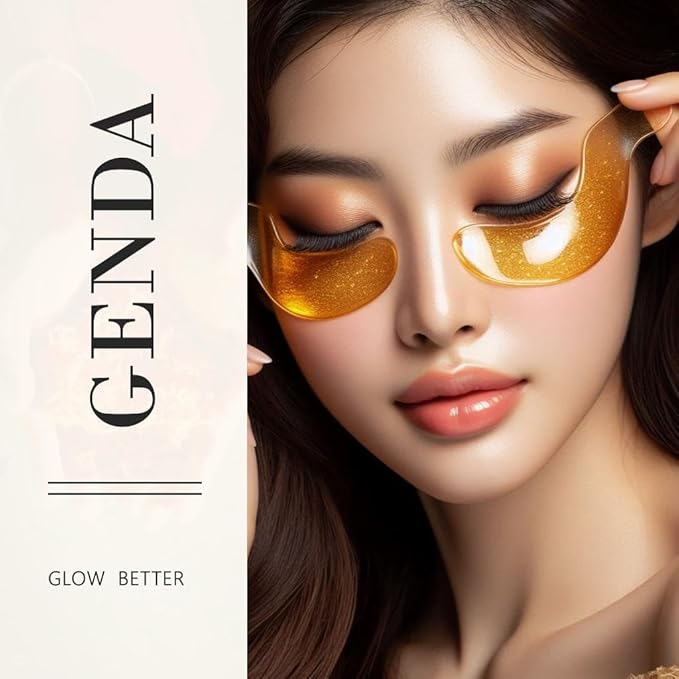 Under Eye Patches for Puffy Eyes and Dark Circles (20 Pairs), 24K Gold Gel Eye Mask Collagen Skincare with Retinol and Hyaluronic Acid, Eye Gel Pads, Eye Patches For Wrinkles