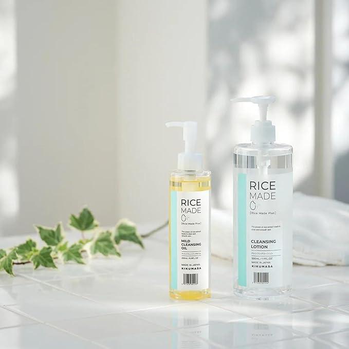 4-in-1 Rice Makeup Remover Face Wash + Facial Toner + Face Exfoliant for Women & Men, Oil Free Makeup Remover with Sake Rice Extract, Ceramides & Fruit Extracts in Japan 16.9 fl oz