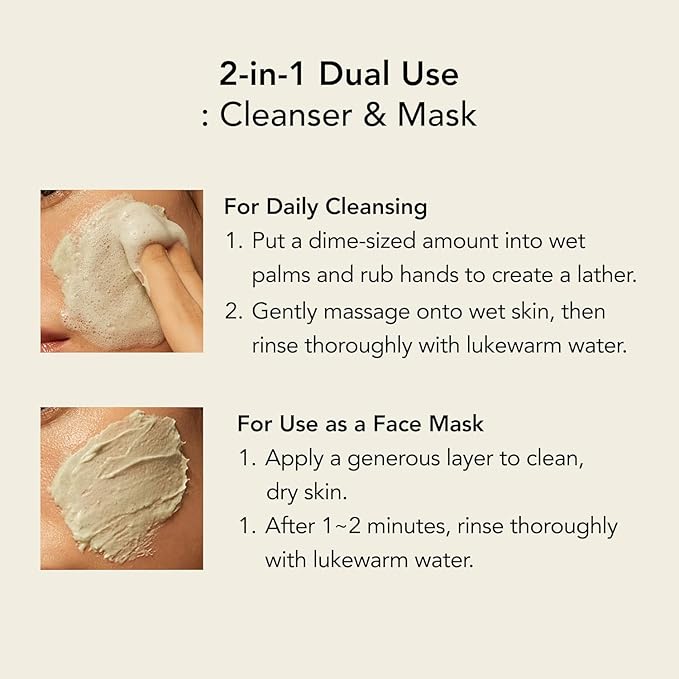 WHIPPED Cream Facial Cleanser- Fig + Shea Butter Face Wash - For Dry Skin, Hydrating Cleanser, Niacinamide, Hyaluronic Acid, Ceramide, Vegan Korean Skincare,4.5 oz (Muhwabutter (Fig + Cacao Butter))