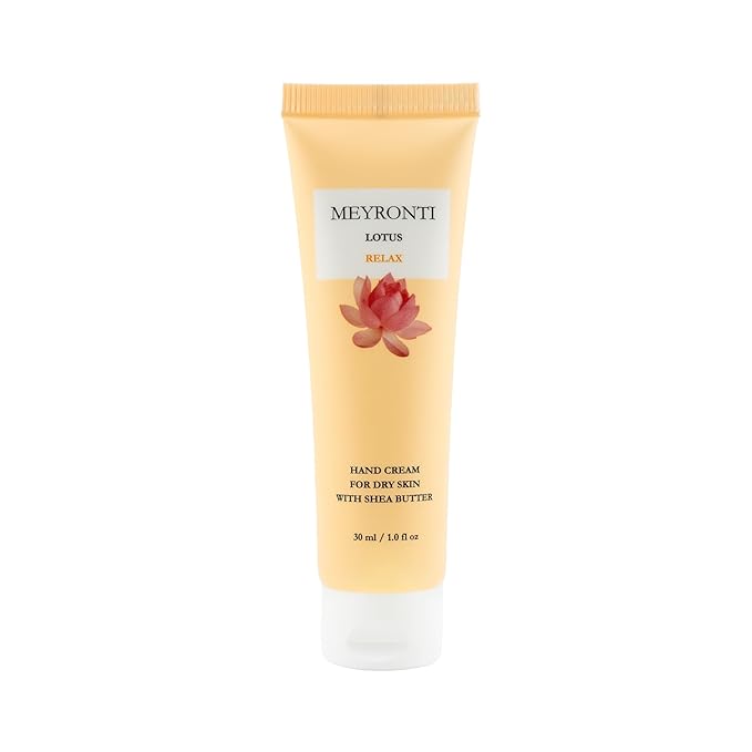 Lotus scented hand cream for dry cracked hands, hand lotion travel size, mini purse essentials, travel size moisturizer, mini lotions, dry hands treatment lotion for extremely dry skin 30ml/1.0 fl Oz