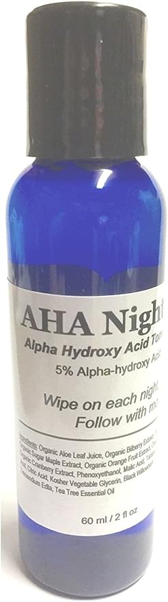 AHA Night Toner Alpha Hydroxy Acid Skin Treatment