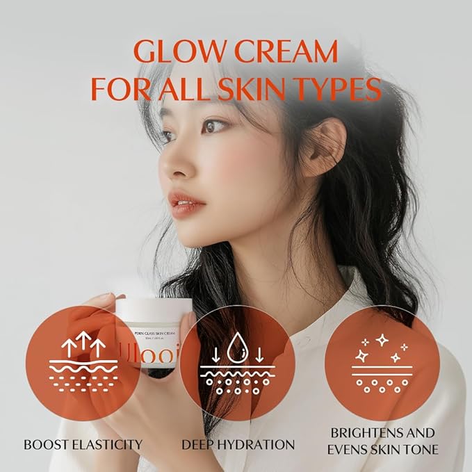 PDRN Glass Skin Cream – K-Beauty Hydrating & Revitalizing Face Cream with PDRN & Bakuchiol | Clinically Proven by Korean Skincare Clinic | Supports Skin Barrier, Smoothness, and Deep Moisture
