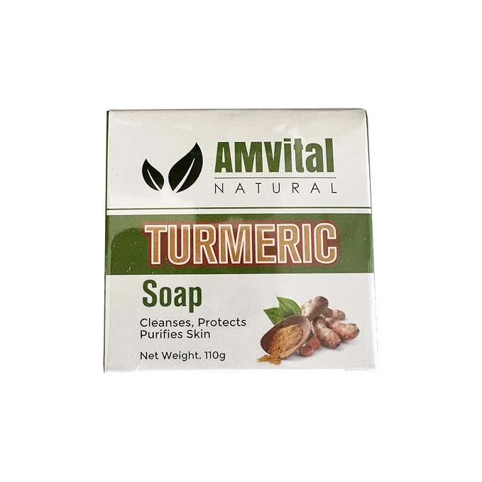 Turmeric Soap Bar for Face & Body, Smooth Skin, Natural Handmade Soap (Pack of 4)