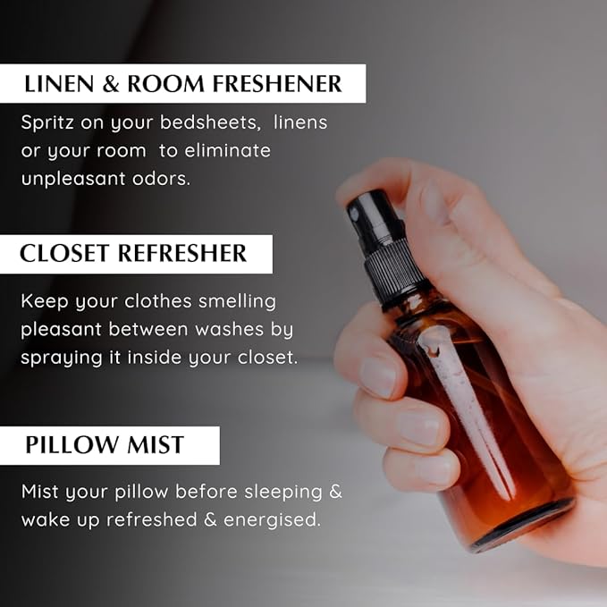 Coconut Room, Linen & Pillow Spray by Aromafume | 100ml/3.38 fl oz | with Pure Coconut Essential Oil | Aromatherapy Spray for Relaxation, Sleep & Stress Relief | Mist for Bedding, Fabrics