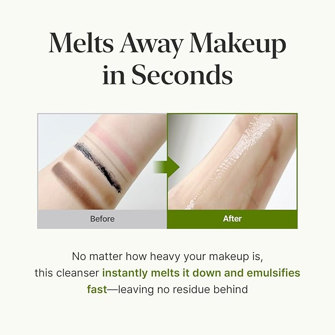 CKD Green Plum AHA·BHA Pore Zero Face Cleansing Oil -Gentle Korean Cleanser, Instant Makeup Removal, Sebum Control, Hydrating & Low-Irritation. No Oily Residue. 7.03 fl oz