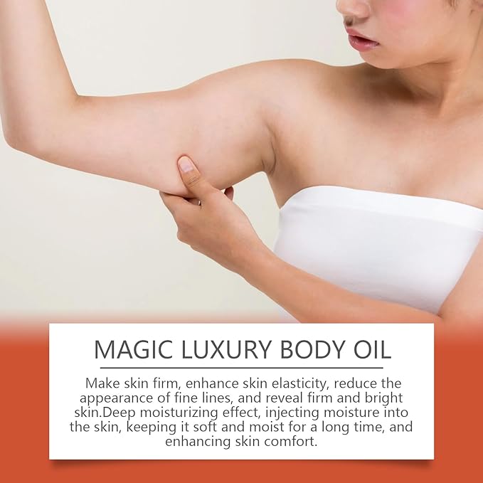 2 Pcs Magic Body Firming Oil, Hydrating and Firming Skin,Lightweight & Non-Greasy for Women Full Body Use.