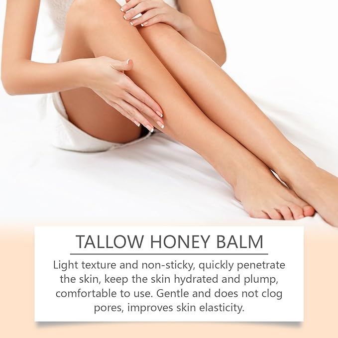 Maroomi Beef Tallow for Skin, Marroomi Tallow Honey Balm,Organic Grass tallow and honey balm for face and Body, Natural Soothing Moisturizing the Skin