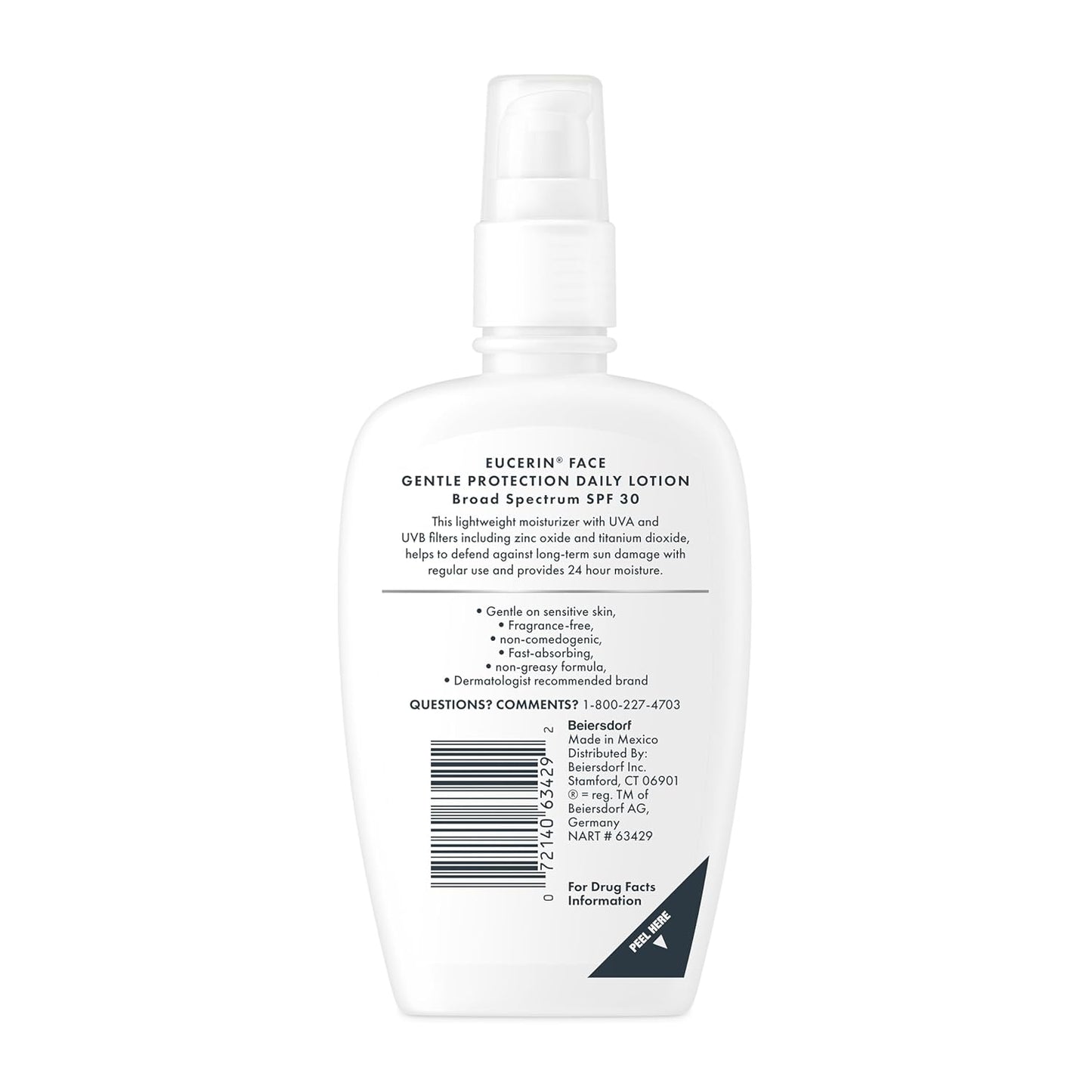 Daily Facial Moisturizer with Broad Spectrum SPF 30 β Fragrance-Free Face Sunscreen & Hydrating Lotion for Dry, Sensitive Skin, 4 Fl Oz