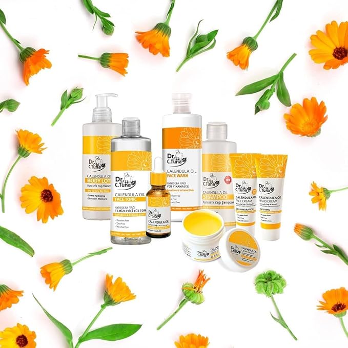 FARMASi Dr C Tuna Calendula Cream Balsam for Skin, Body Pure Natural Skincare Repair and Moisturizer Healing Effects for Dry Skin, Plant Rich Protection with Calendula, Chamomile 2.7 Fl