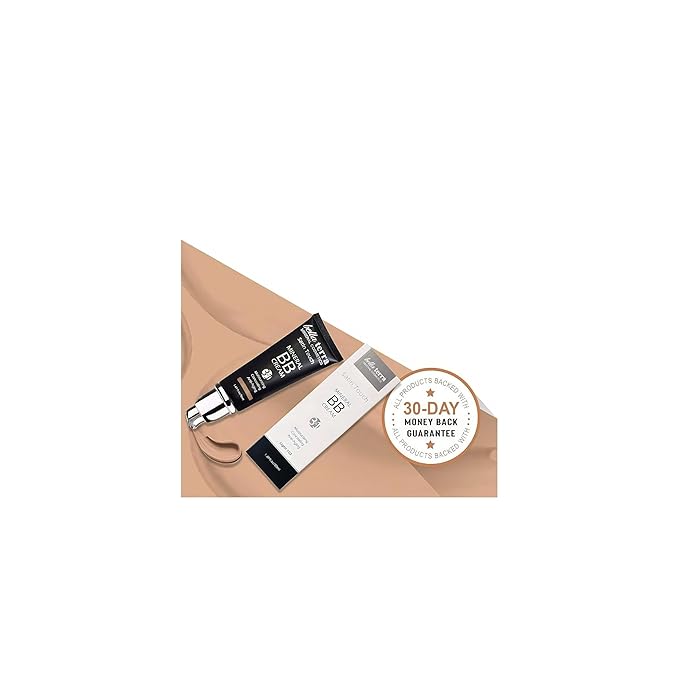 Bellaterra Cosmetics BB Cream - Tinted Moisturizer, Mineral Foundation Makeup, Light 102 | Skin Perfector, 1.69 oz
