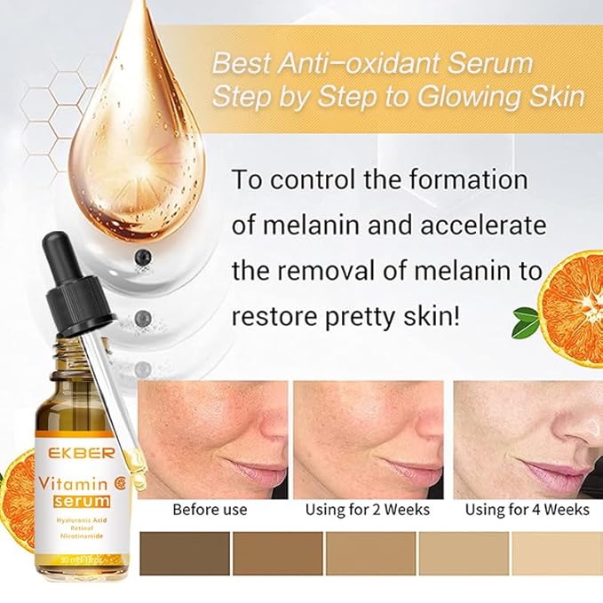 Vitamin C Serum with Hyaluronic Acid, Retinol and Niacinamide, 30ml Face Serum