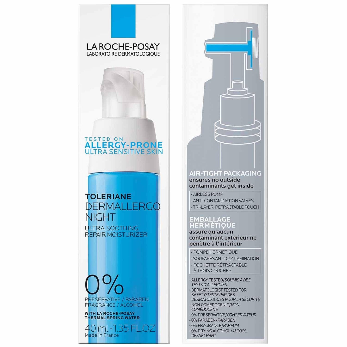 π La Roche-Posay Toleriane Night Cream β Soothing Moisture for Sensitive Skin