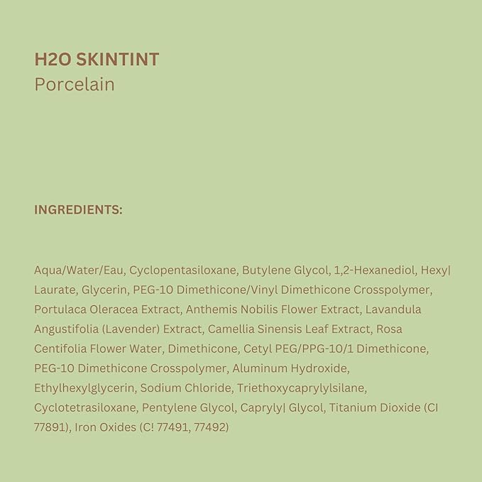 Pixi H2O SkinTint | Tinted Gel Moisturizer | Lightweight, Hydrating & Water-Resistant | Evens Tone & Reduces Redness | Porcelain | 1.2 fl oz/35 ml
