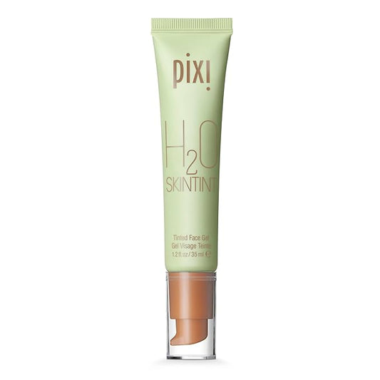 Pixi H2O SkinTint | Tinted Gel Moisturizer | Lightweight, Hydrating & Water-Resistant | Evens Tone & Reduces Redness | Nutmeg | 1.2 fl oz/35 ml