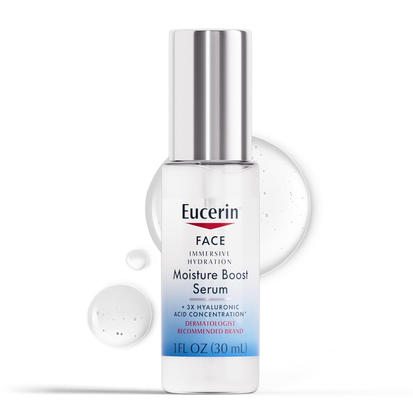 Hydrating Hyaluronic Acid Face Serum – Lightweight Anti-Aging Moisture Booster for Fine Lines & Wrinkles – Daily Facial Serum for All Skin Types, 1 Fl Oz