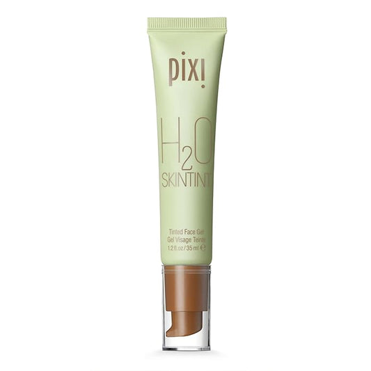 Pixi H2O SkinTint | Tinted Gel Moisturizer | Lightweight, Hydrating & Water-Resistant | Evens Tone & Reduces Redness | Mocha | 1.2 fl oz/35 ml