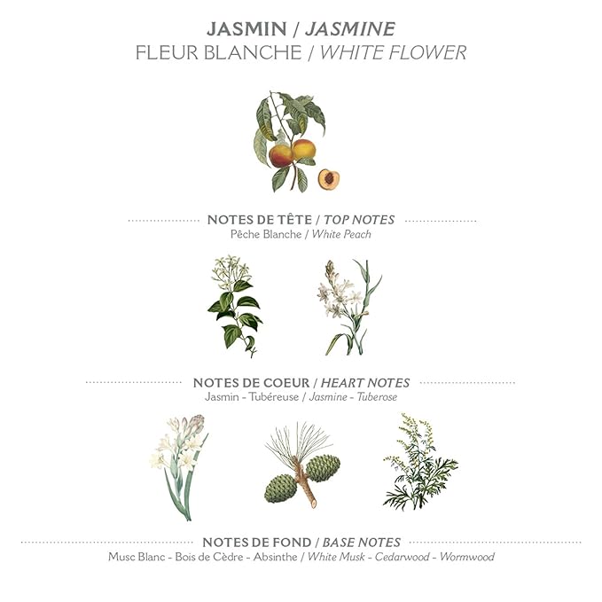 Panier des Sens - Small Hand Cream for Dry Cracked Hands - Jasmine Mini Hand Lotion for Dry Skin - With Sweet Almond and Olive Oil - Hand Care 96% Natural Ingredients - Travel Size 1 floz