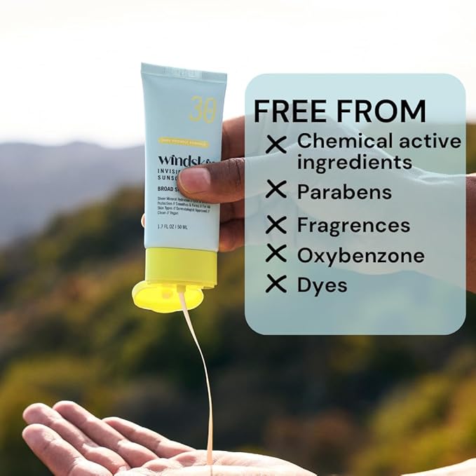 Sensitive Mineral Sunscreen Face SPF30 moisturizer, No white cast I Anti Aging I Non Toxic I Eco Friendly I made with zinc oxide for sensitive skin and acne prone skin, dermatologist recommended