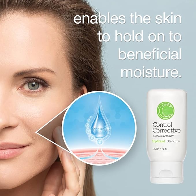 CONTROL CORRECTIVE Hydrant Stabilizer, 2.5 Oz - Cools, Calms, Oil-Free Gel, All In One, Hydrate & Balance Oily Skin Types, Aloe Vera, Arnica And Panthenol Restore Balance And Hydration