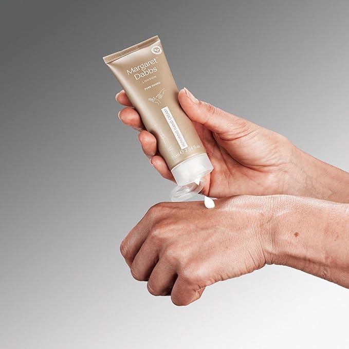 Margaret Dabbs London Pure Repairing Hand Cream Deep, Lasting Hydration for Very Dry Skin, Rose and Lemon Scented 75ml
