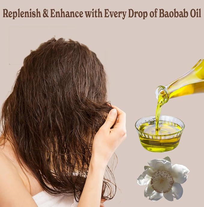 Natural Born Oils 4oz Baobab Oil, 100% Pure and Natural, Organic, Cold-pressed, Unrefined, Non-comedogenic, Moisturizing, Includes Pump & Dropper