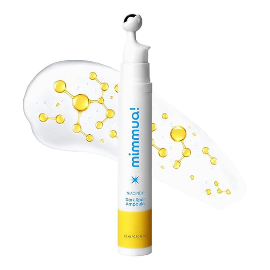 mimmua Dark Spot Ampoule | Korean Clinic Skincare - NAD BIOME & Thioctic Acid 0.01% & Niacinamide 10% | Overnight Treatment for Melasma, Hyperpigmentation, Discoloration, Acne Scars | 15ml /0.33 Fl Oz