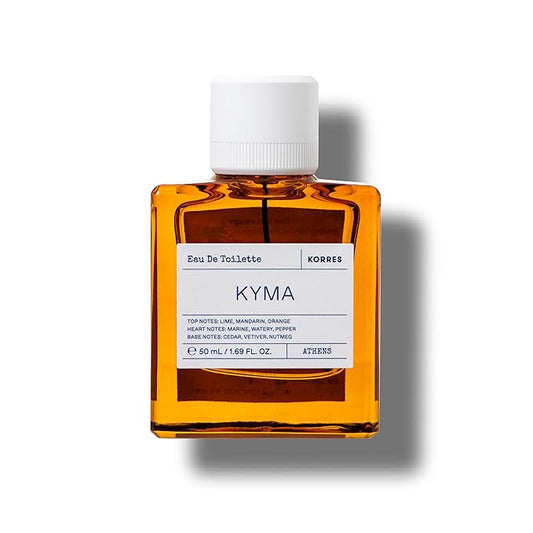 KORRES Lefko Eau De Toilette 1.69 Fl Oz & Shower Gel 8.45 Fl Oz Set, Floral Musk Inspired by Aegean Homes, With Aloe & Marshmallow Root Extract, Unisex Care, Vegetarian, Cruelty Free, Made in Greece