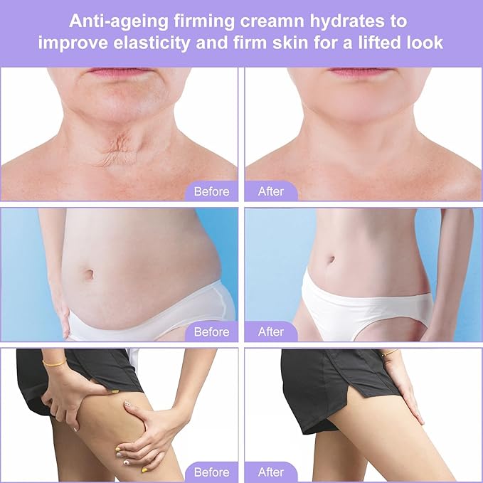 Overnight Toning Whip Belly, Body Firming Oil Cream, Skin Tightening Cream for Women, Anti Wrinkle Moisturizing, Target Stretch Marks, Tight Cellulite Firmness of Skin While Sleeping