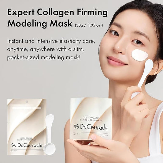 leegeehaam Dr.Ceuracle Expert Collagen Firming Modeling Mask - Korean Skincare Jelly Face Mask for Glass Glow Skin, DIY Home Spa (30g / 1.05 oz.)