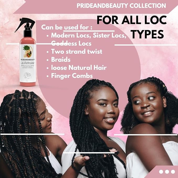 No More Itch Spray, Rose Water For Locs, Dreadlocks Daily Moisturizing Refreshing Spray, Rose Water For Hair, Rosewater and Peppermint Hair Scalp Moisturizer. (12 OUNCES)
