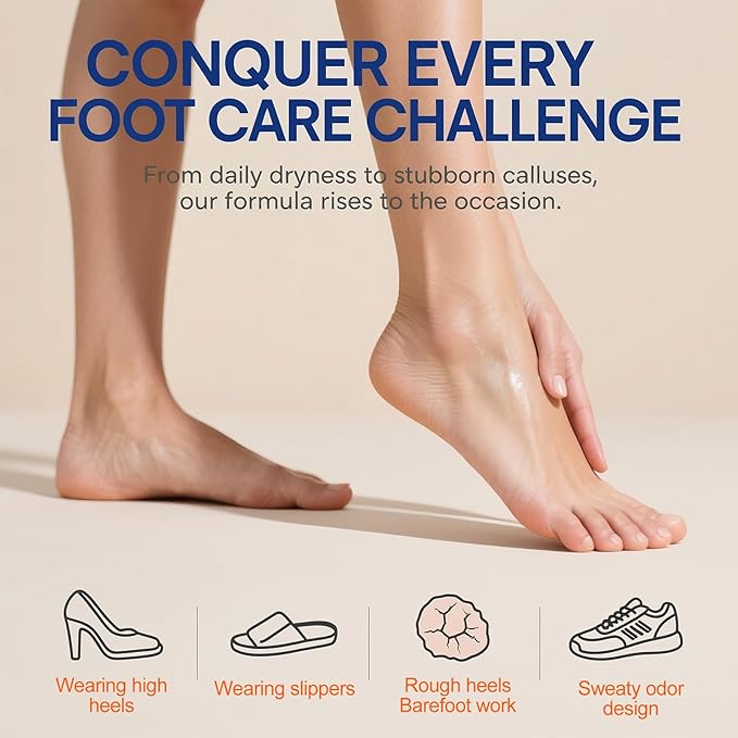 Urea Cream Stick 60% plus Salicylic Acid 2%, Maximum Strength Urea Foot Cream for Dry Cracked Heels, Feet Callus Remover, Hands Knees Exfoliating Dead Skin, Softening Skin Moisturizer Lotion