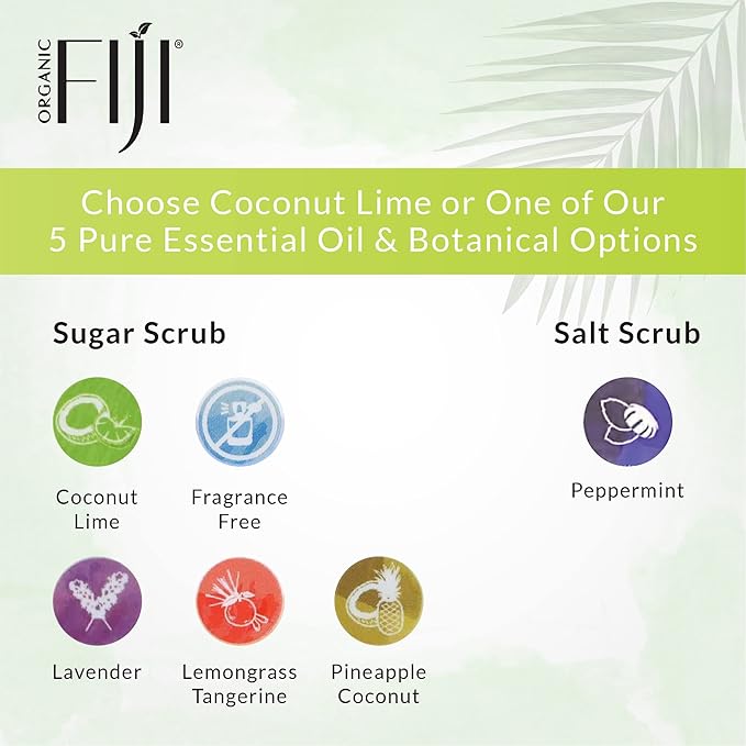 Whole Body Scrub - Infused with Coconut Oil, Exfoliating Sugar Scrub for Smooth and Soft Skin, Exfoliates & Restores Skin's Natural Biosphere, Coconut Lime 20 oz