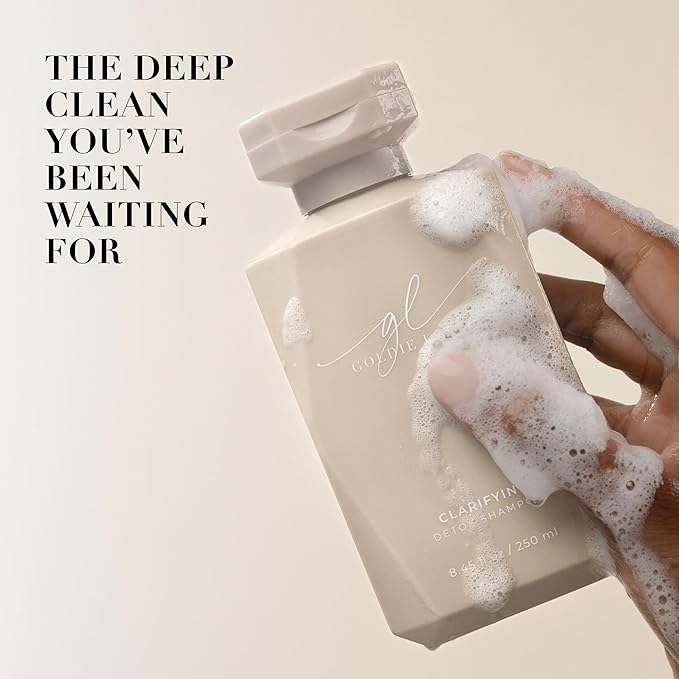 Goldie Locks Clarifying Shampoo - Sulfate-Free Deep Cleansing Detox for Scalp and Hair - Removes Buildup and Excess Oil - Safe for Extensions & Color-Treated Hair - Protein-Free - 8.45 fl oz