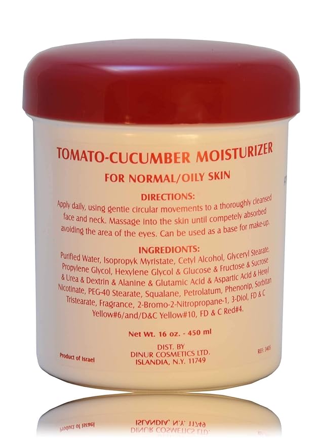 Tomato Cucumber Moisturizer Hydrating Face Moisturizer to Nourish Dry Skin Face Cream to Minimize Wrinkles Tighten Pores & Balance pH Level 16 Oz