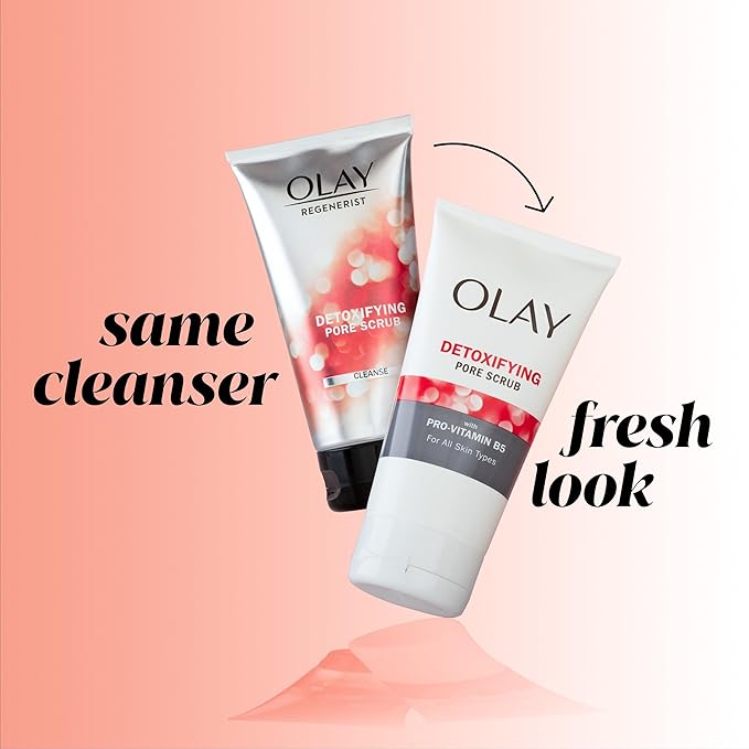 Olay Regenerist Detoxifying Pore Scrub Facial Cleanser, 5 Fl Oz