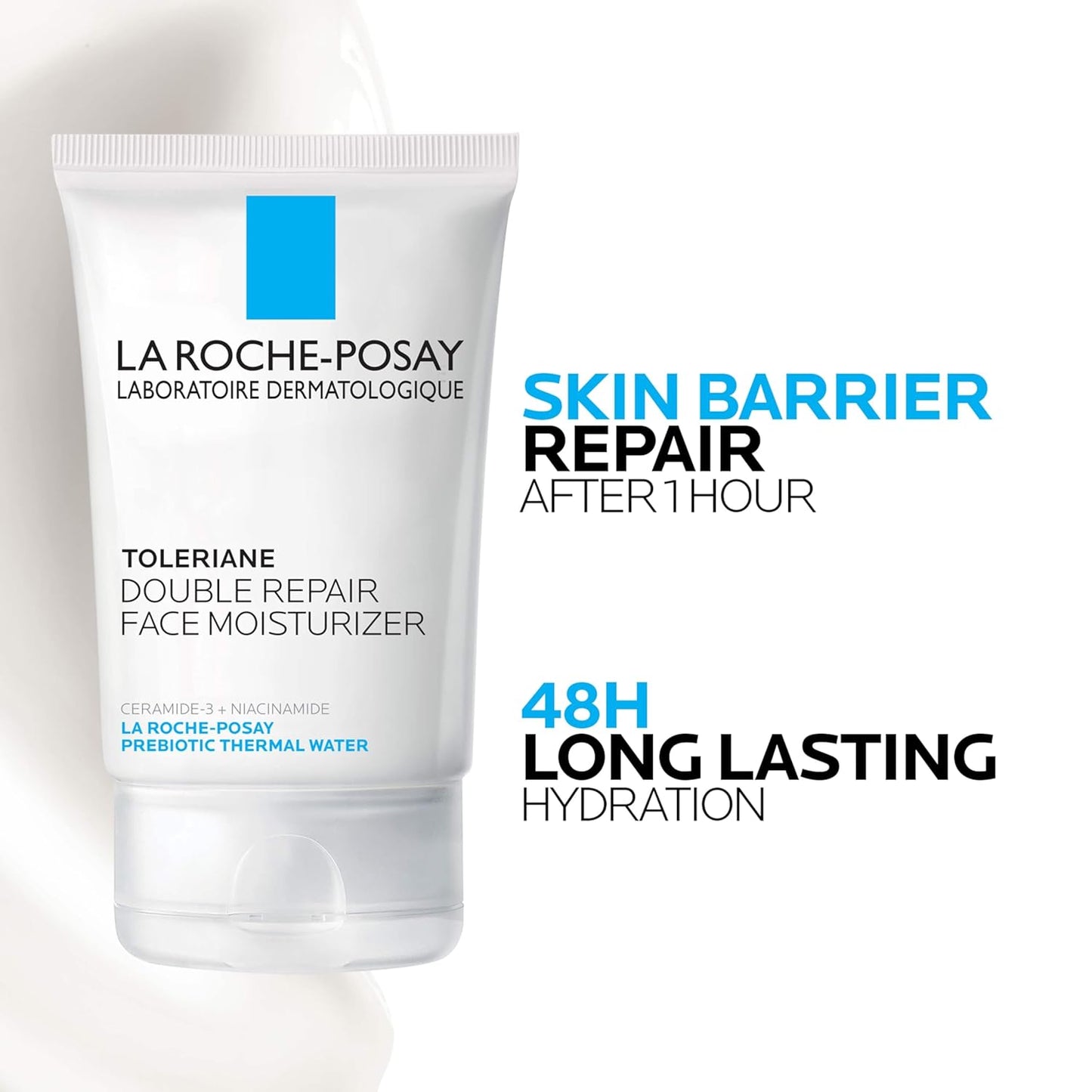 La Roche-Posay Toleriane Double Repair Face Moisturizer โ Hydrating Daily Cream with Ceramide & Niacinamide, Fragrance-Free