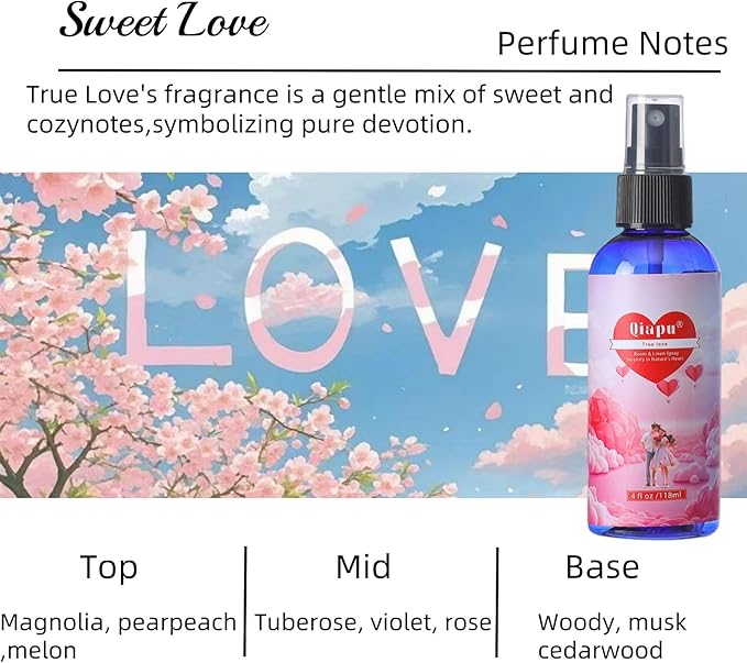Natural Bedroom Linen Spray Scented Room Mist with Plant Extracts Long Lasting Freshness for Sheets, Pillows & Curtains – 4oz(4Bottle)