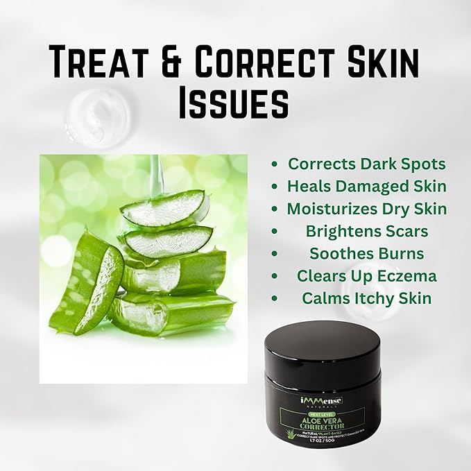 Aloe Vera Cream, Correct Dark Marks, Dry Skin and New Scars on Body, Face Cream for Blemishes, Reduce Appearance of Scars from Acne, Dark Spot Remover For Men, Women and Kid