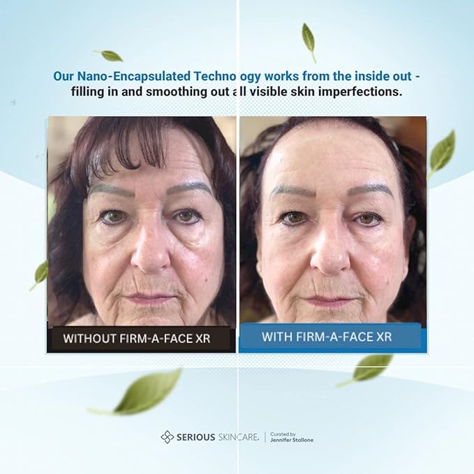 Serious Skincare - Instant FIRM A FACE XR - Temporary Face Tightener - Invisibly Firm, Lift, and Smooth the Look of Fine Lines, Deep Wrinkles and Pores - Anti-Aging Retinol - 3.2 Fl Oz (2Pack)