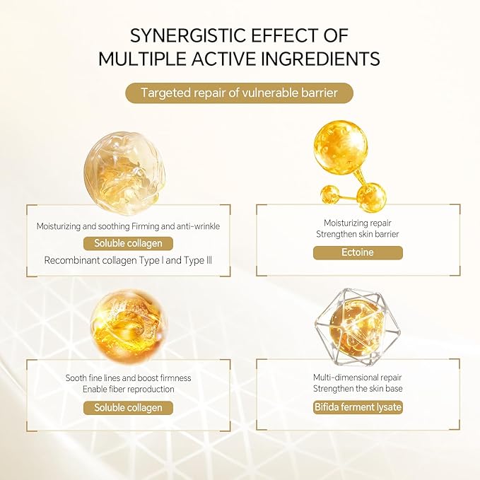 Bioactive Collagen Revitalizing Facial Mask for Women & Men Skin Care SPA,10+10 Packs Separated Essence and Powder Membrane, Moisturizing,Soothing,Repair,Firming, Anti-Aging (10 pairs)