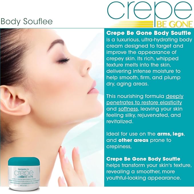 Dermactin Crepe Be Gone Classic Body Souffle 3 oz. AND Firming Neck Cream 3 oz. (2-PC SET)
