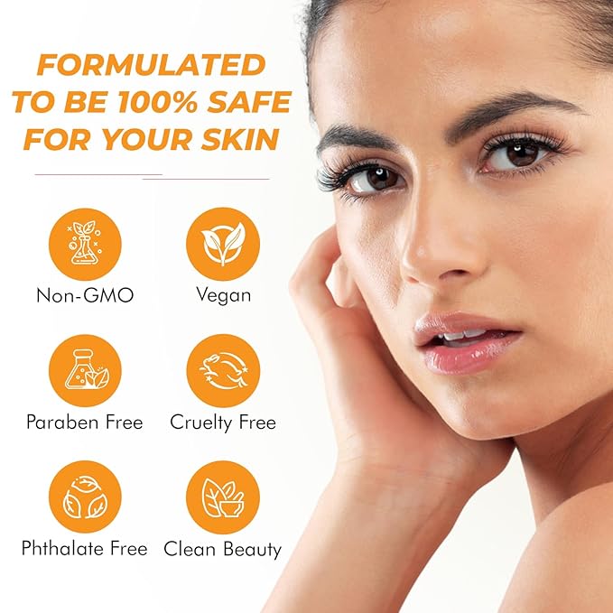 Vitamin C Facial Wipes - Dermatologist-Tested, Anti-Aging, Korean Skin Care, Hydrating & Brightening Face Wipes for Cleansing & Refreshing- Clean Formula, Vegan, 95% Natural- 1 Pack