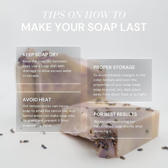 Handcraft Cold-Process Soap Bar, Lavender Scent (1 pack,) Handmade Body and Face Soap For Men And Women, Vegan, Cruelty Free, Made in USA, 4.2oz - Fresh Collection